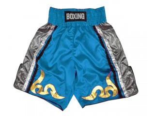 Personlig Bokseshorts Boxing Shorts : KNBSH-030-Himmelblå